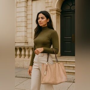 Antonio Melani Croc-embossed tote bag.